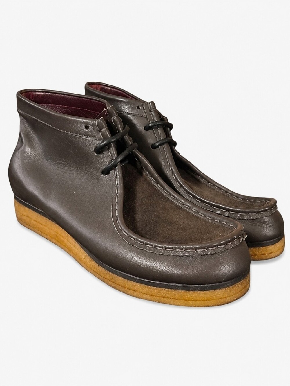 PROENZA SCHOULER | Leather & Suede Moc-Toe Chukka Boots EU 40 / US 10